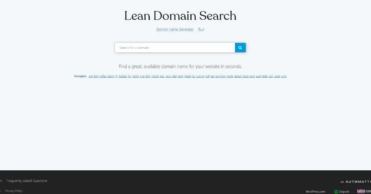 LeanDomainSearch new look